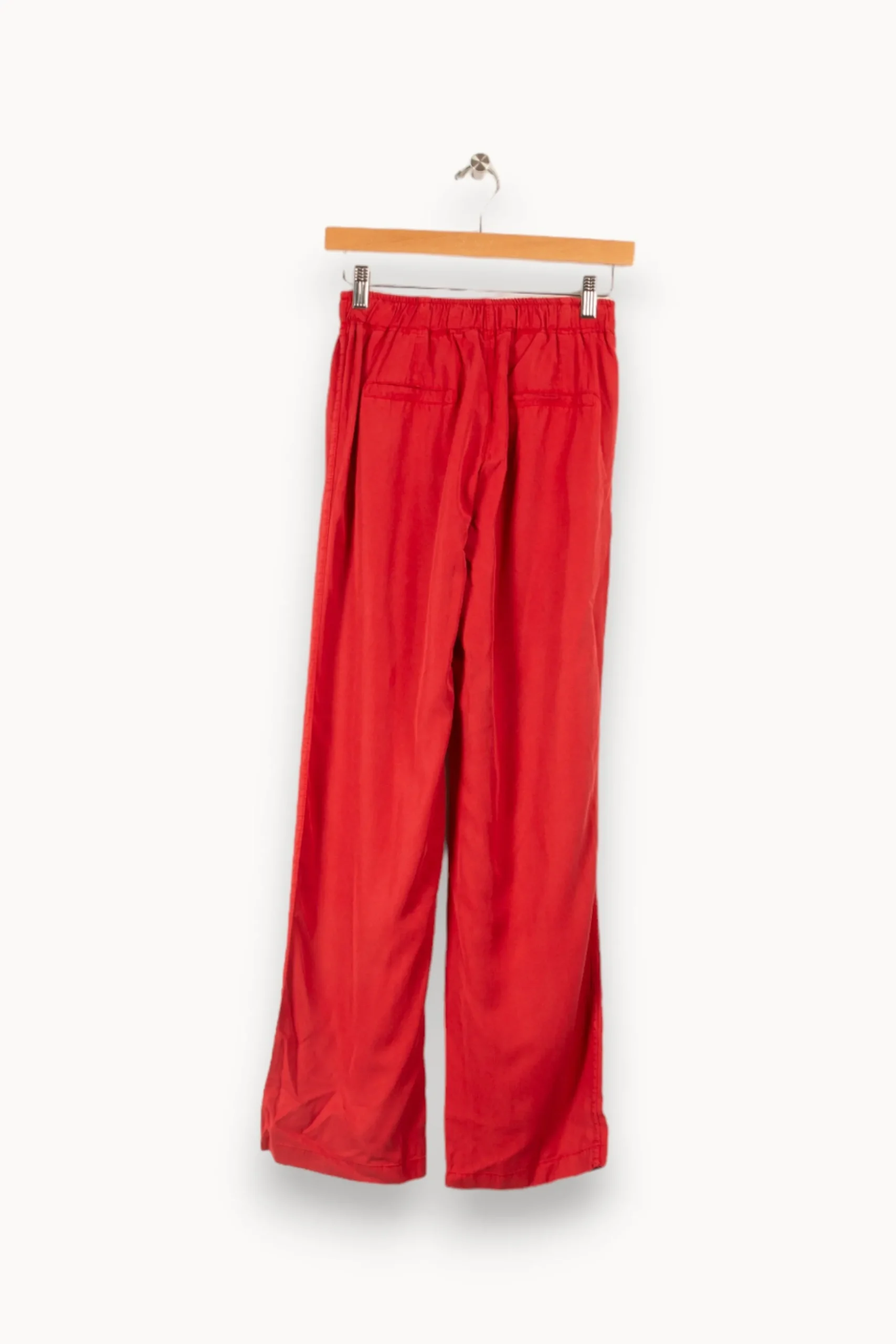 Shop La Fée Maraboutée Pantalon fluide coquelicot - S/36 Rouge