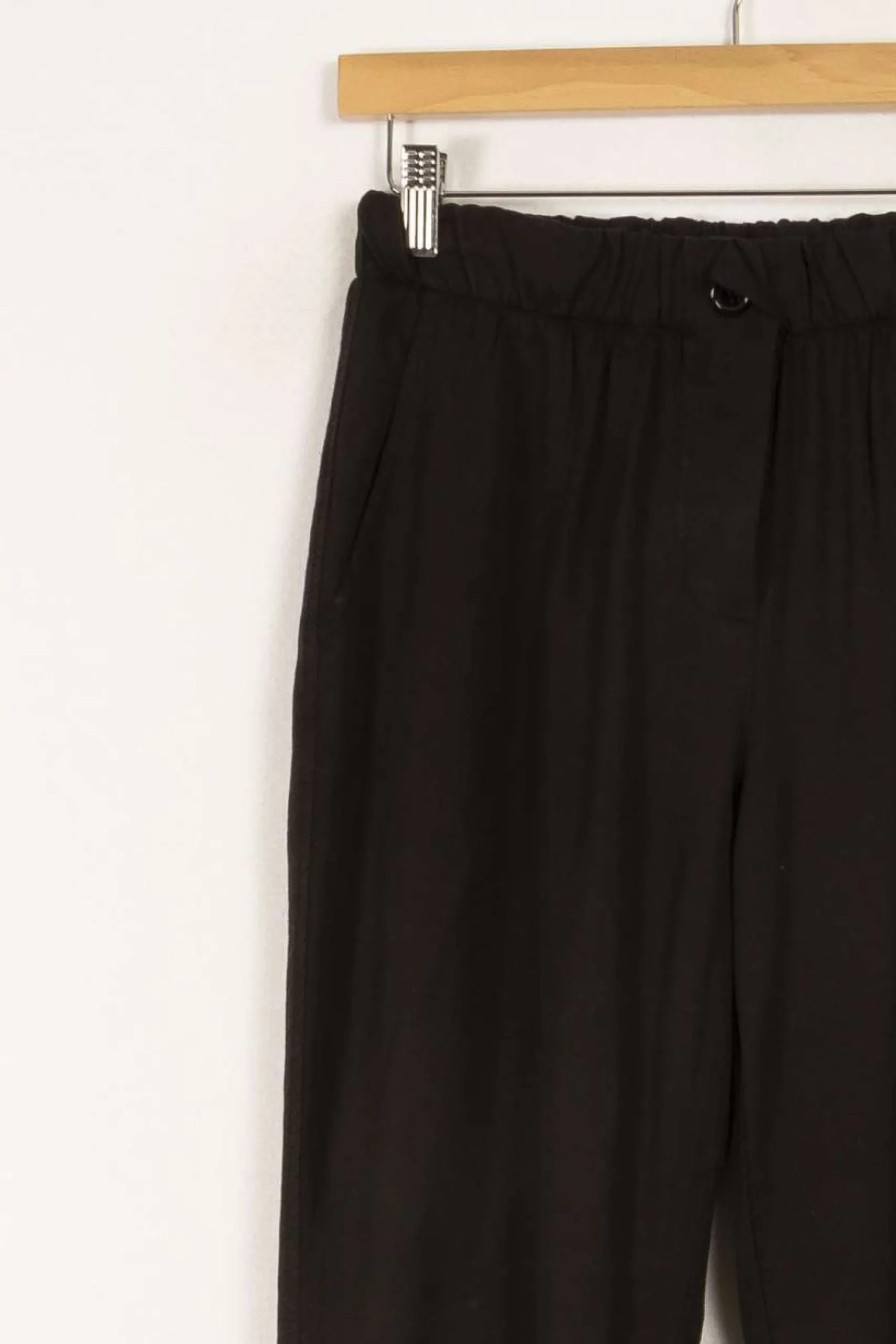 Flash Sale La Fée Maraboutée Pantalon fluide en lyocell - M/38 Noir