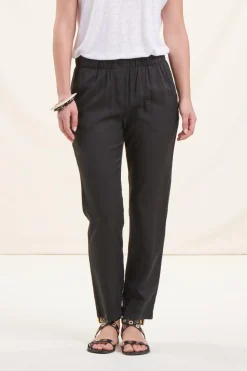 Flash Sale La Fée Maraboutée Pantalon fluide orange en lyocell - M/38 Rouge