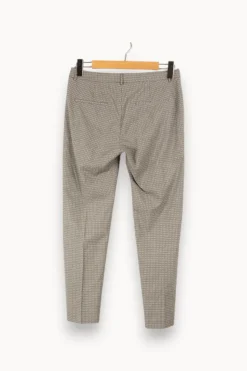 New I.Code Pantalon à motifs blancs - Taille M/38 Gris