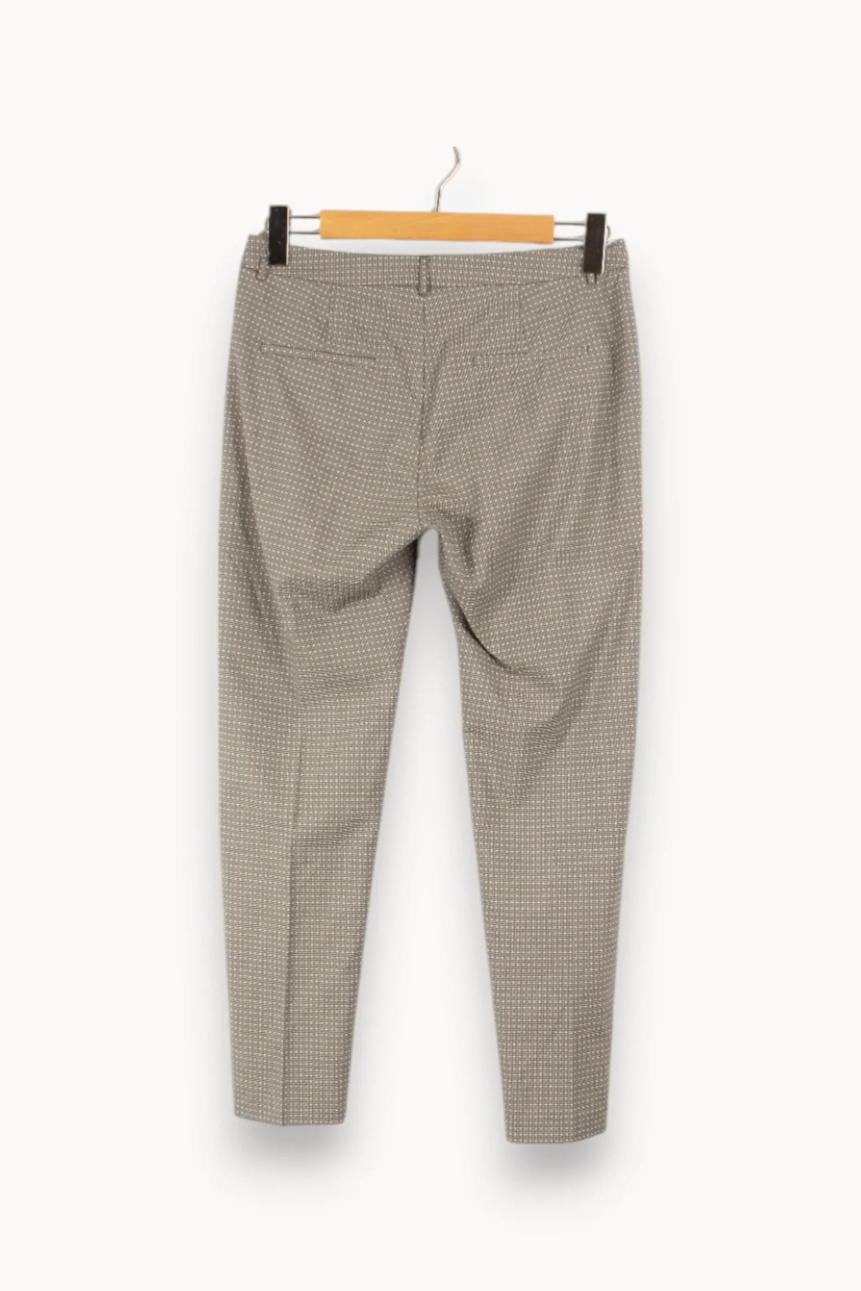 New I.Code Pantalon à motifs blancs - Taille M/38 Gris
