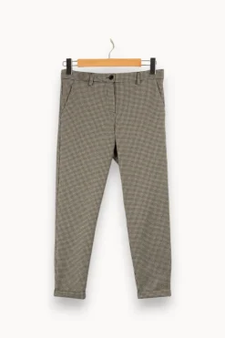 Cheap Imperial Pantalon et noir à carreaux - Taille S/36 Gris