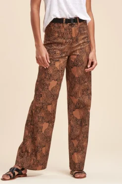 Hot La Fée Maraboutée Pantalon imprimé coton biologique - XL/42 Multicolore
