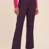 Outlet La Fée Maraboutée Pantalon jacquard évasé - 40 Violet