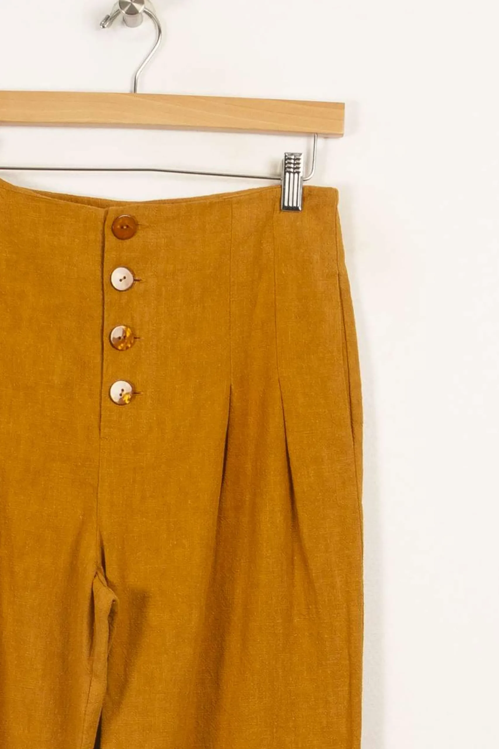 Cheap Des petits hauts Pantalon moutarde - Taille M/38 Jaune