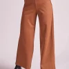 Fashion La Fée Maraboutée Pantalon large en jersey milano - L/40 Marron