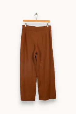 Fashion La Fée Maraboutée Pantalon large en jersey milano - L/40 Marron
