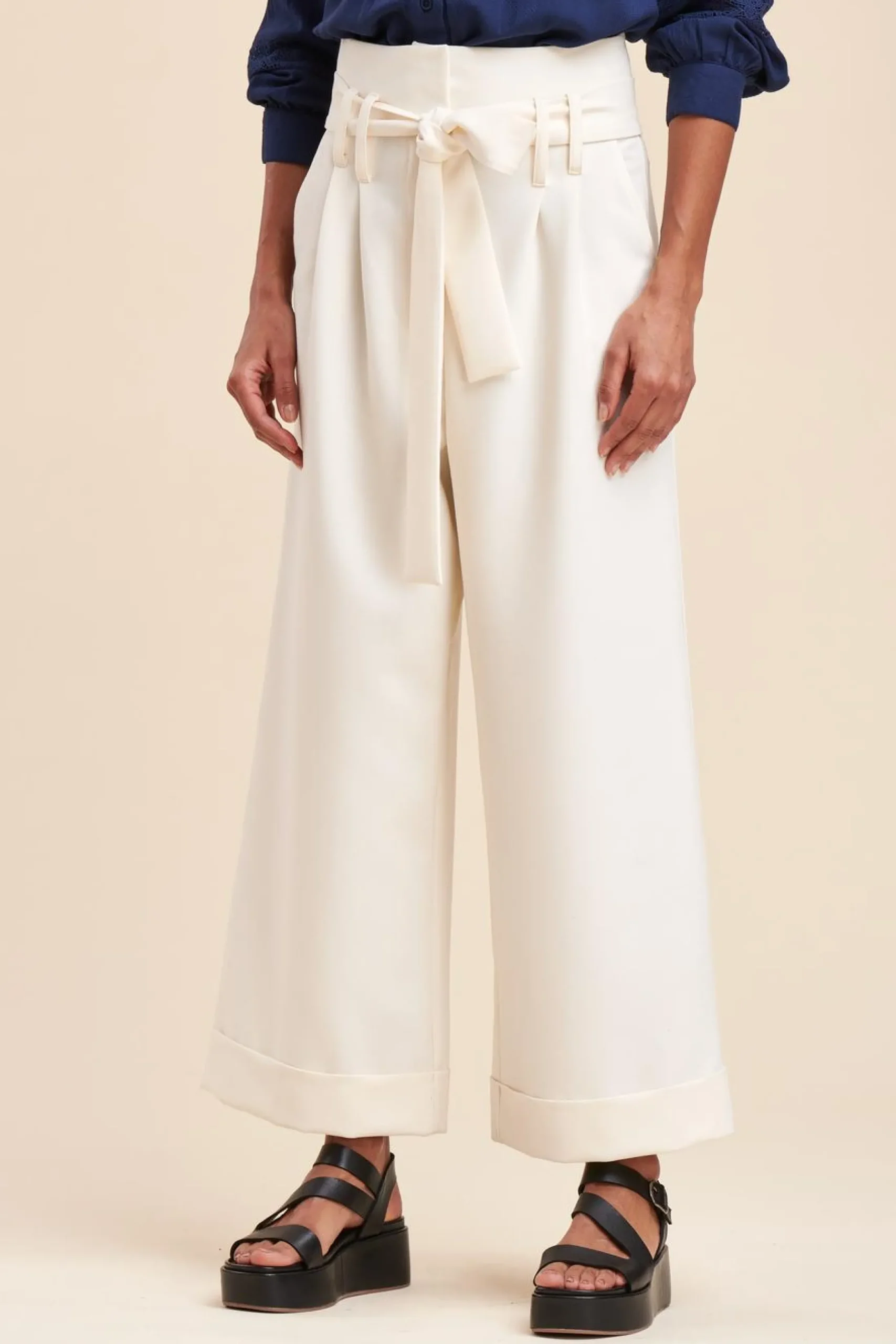 Best La Fée Maraboutée Pantalon large 7/8ème - L/40 Marron