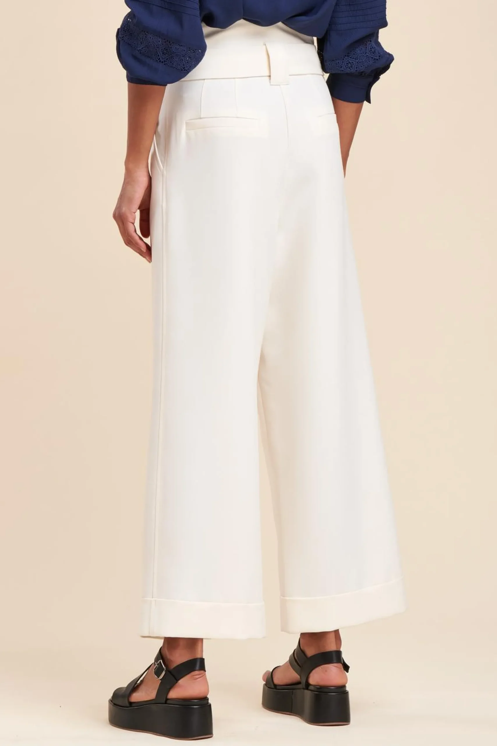 Best La Fée Maraboutée Pantalon large 7/8ème - L/40 Marron