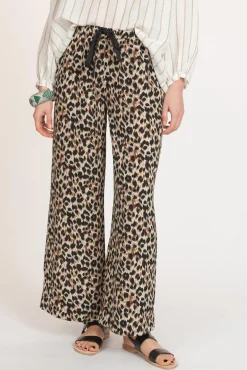 Discount La Fée Maraboutée Pantalon léopard - Taille S/36 Multicolore