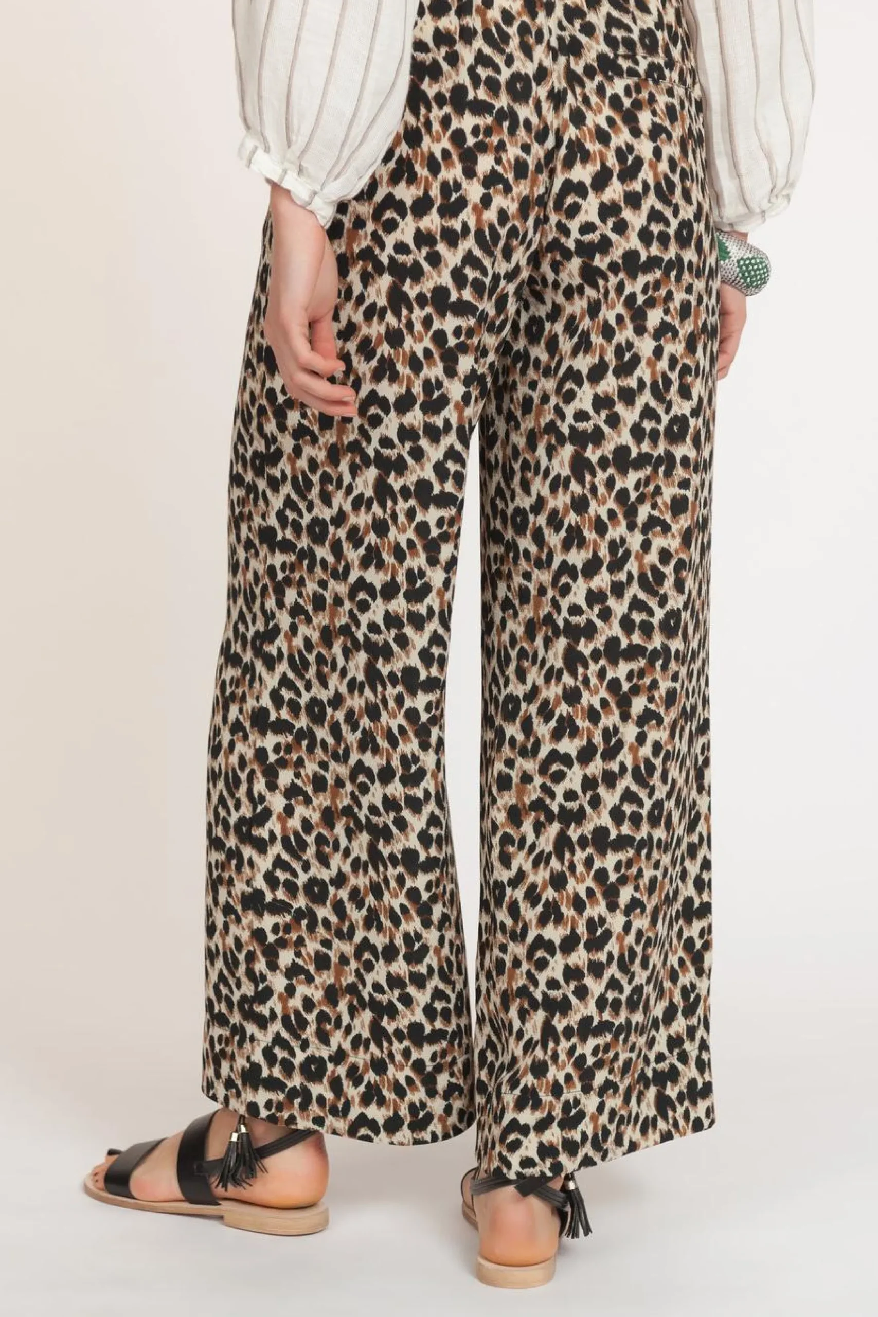 Discount La Fée Maraboutée Pantalon léopard - Taille S/36 Multicolore