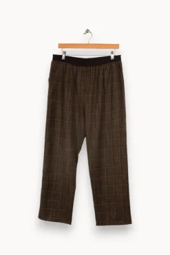 Sale La Fée Maraboutée Pantalon à carreaux - Taille XL/42 Marron