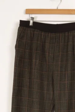 Sale La Fée Maraboutée Pantalon à carreaux - Taille XL/42 Marron