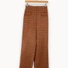 Flash Sale et Paris Pantalon à motifs - Taille XS/34 Marron