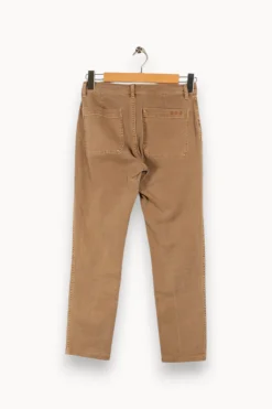 Shop Sud express Pantalon marron - Taille S/36 Beige