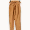 Outlet Marie Sixtine Pantalon clair - Taille S/36 Marron