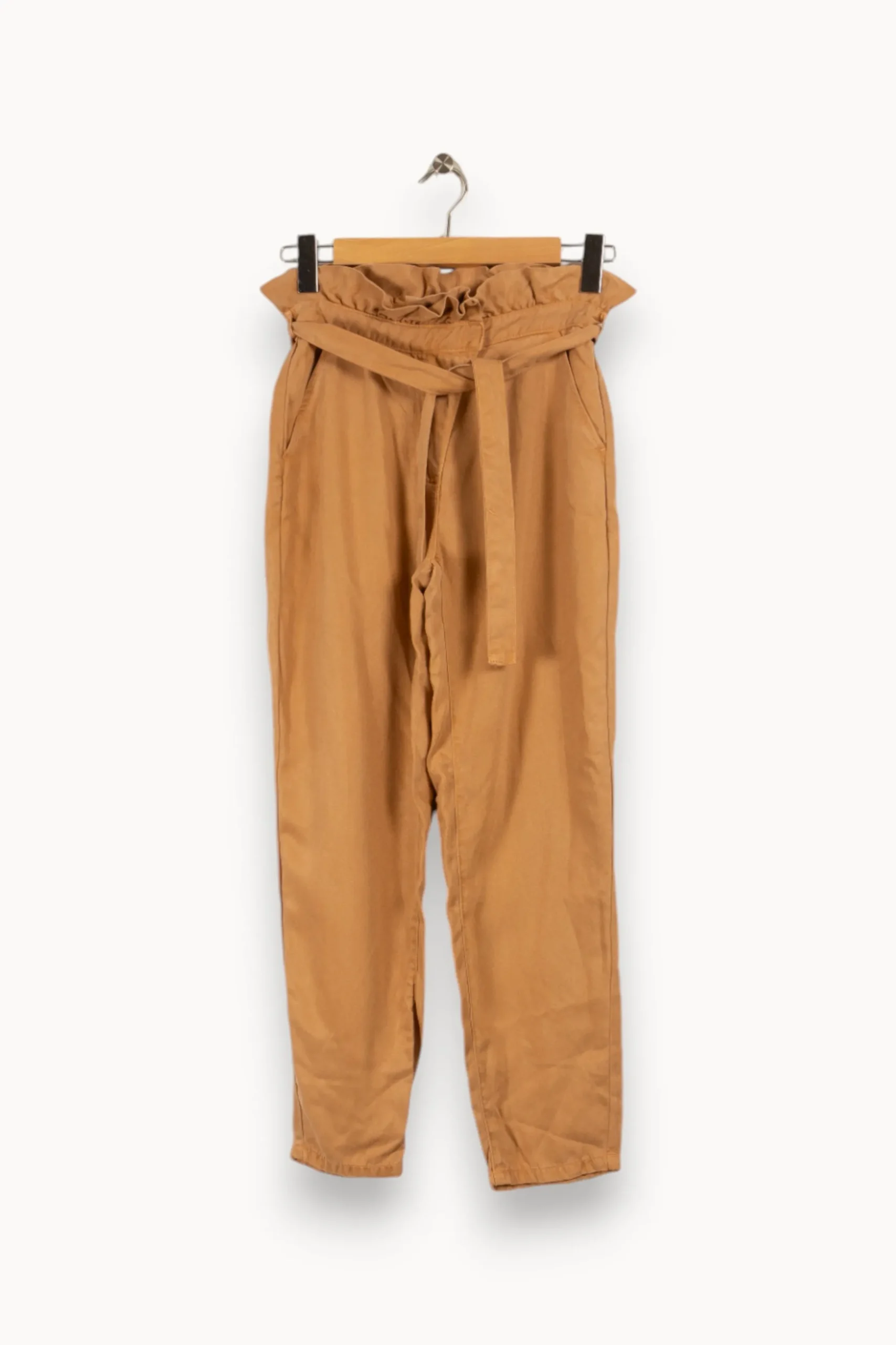 Outlet Marie Sixtine Pantalon clair - Taille S/36 Marron