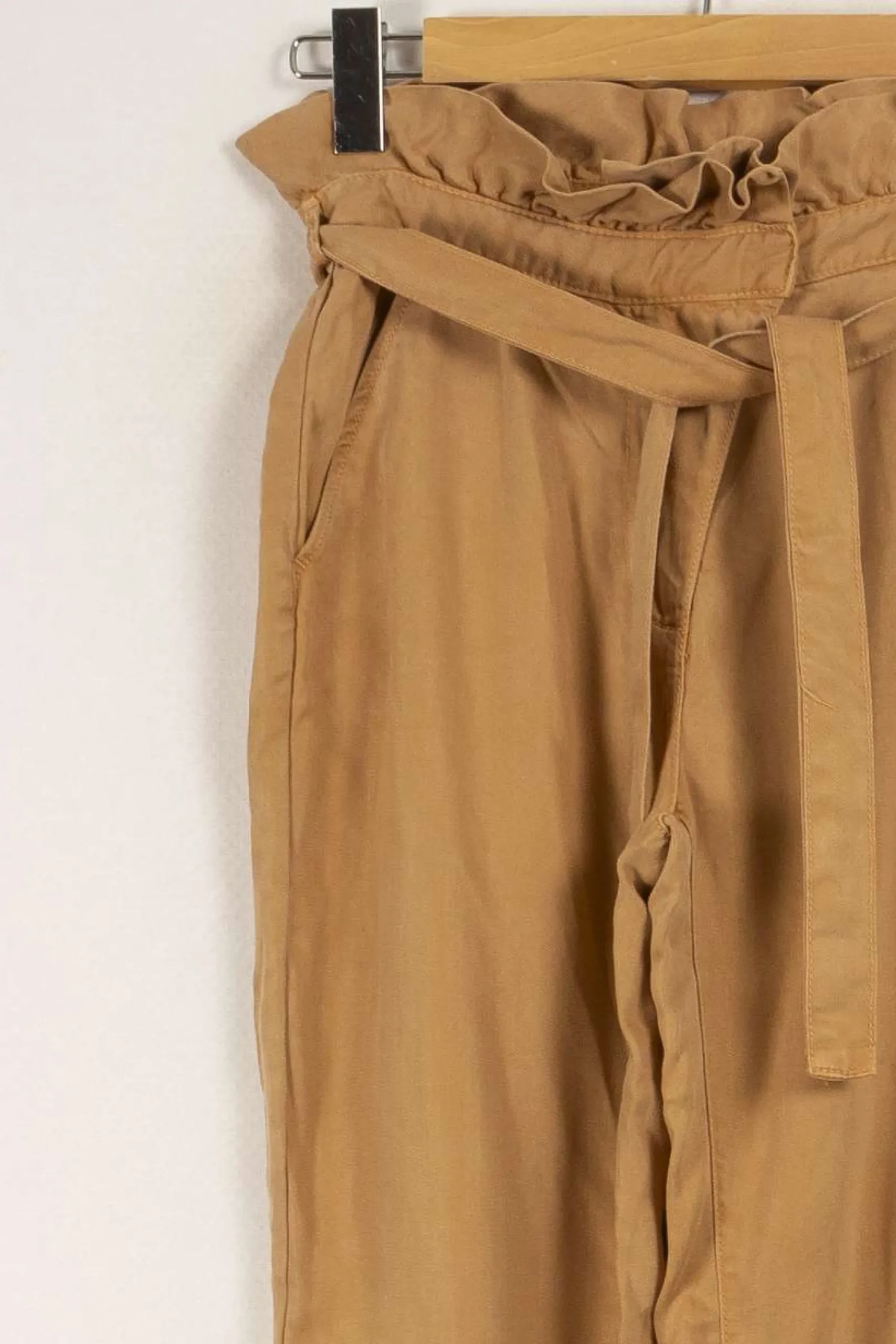 Outlet Marie Sixtine Pantalon clair - Taille S/36 Marron