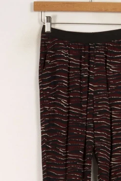 Best Sale American Vintage Pantalon multicolore - Taille XS/34 Bordeaux