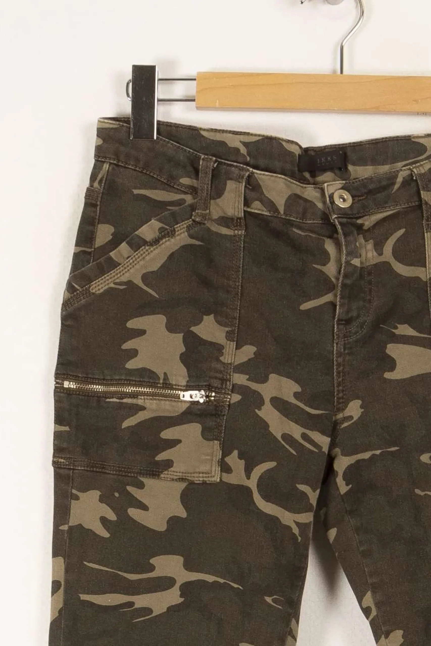 Outlet IKKS Pantalon multicolore - Taille L/40 Vert