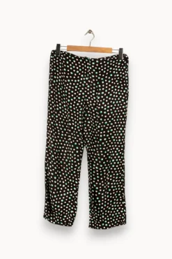 Hot Bimba y Lola Pantalon à pois - Taille L/40 Noir