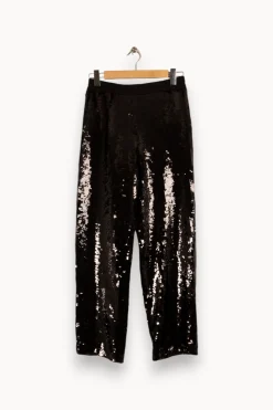 Clearance The Kooples Pantalon à sequins - Taille M/38 Noir