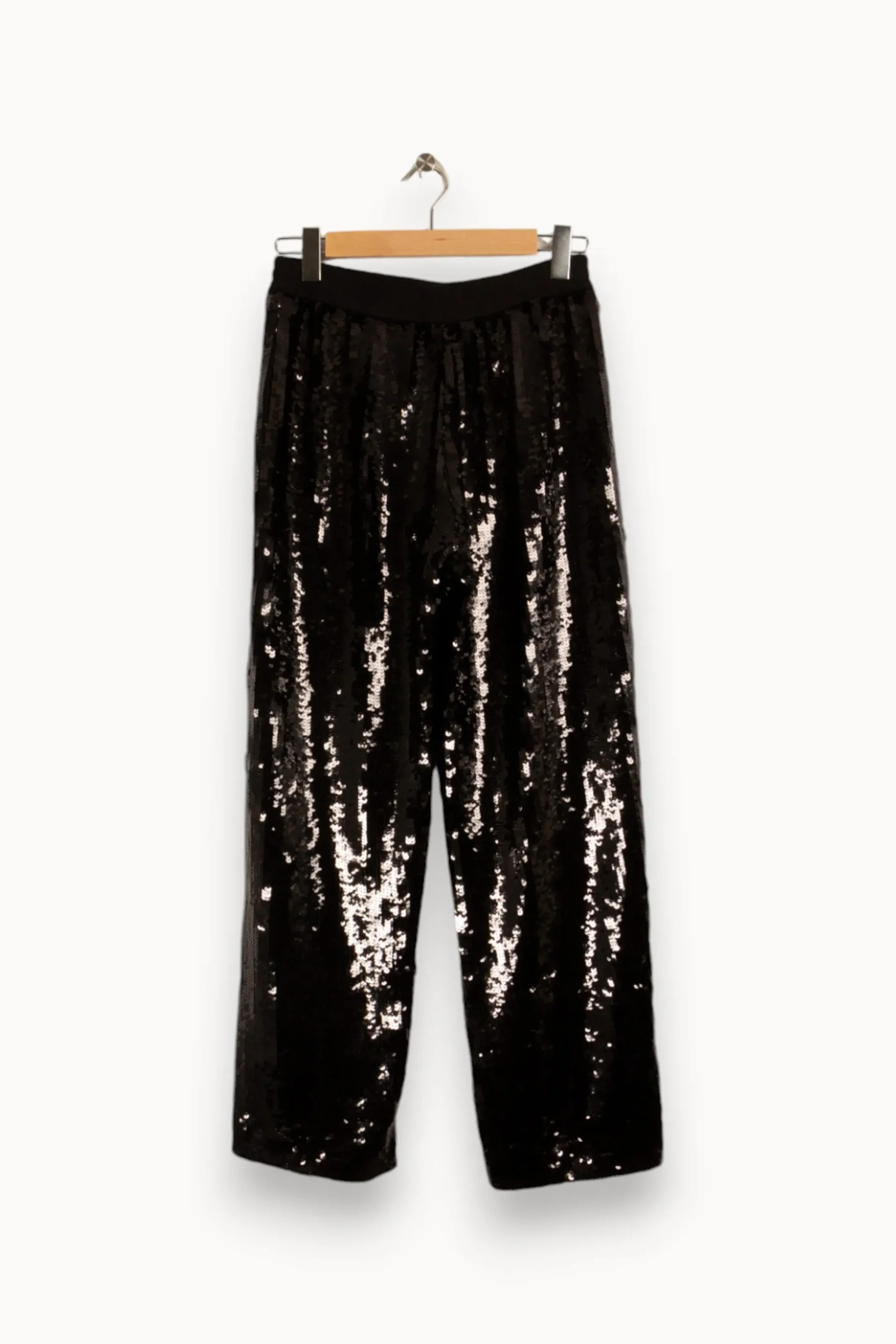Clearance The Kooples Pantalon à sequins - Taille M/38 Noir