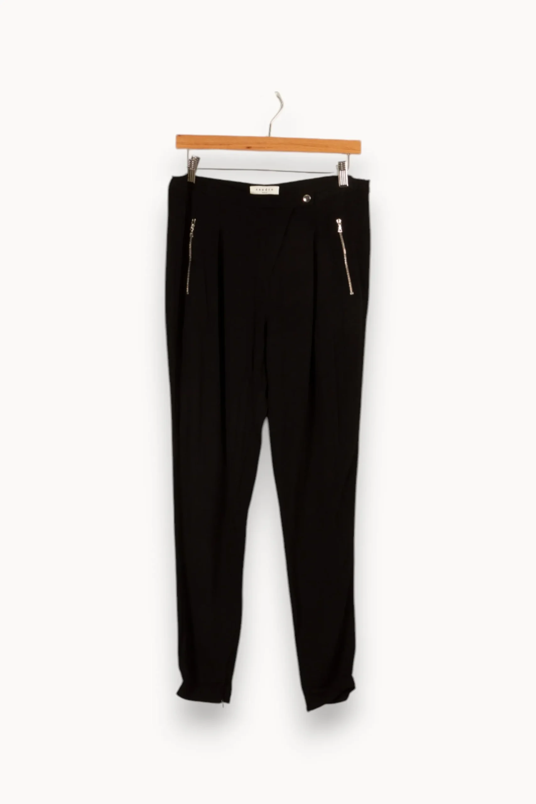 Fashion Sandro Pantalon - Taille M/38 Noir