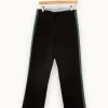 Clearance Léon & Harper Pantalon avec bandes vertes - Taille S/36 Noir