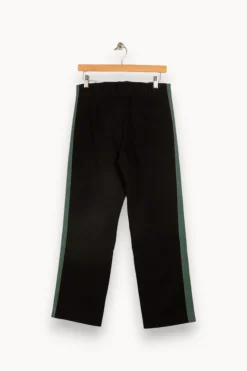 Clearance Léon & Harper Pantalon avec bandes vertes - Taille S/36 Noir