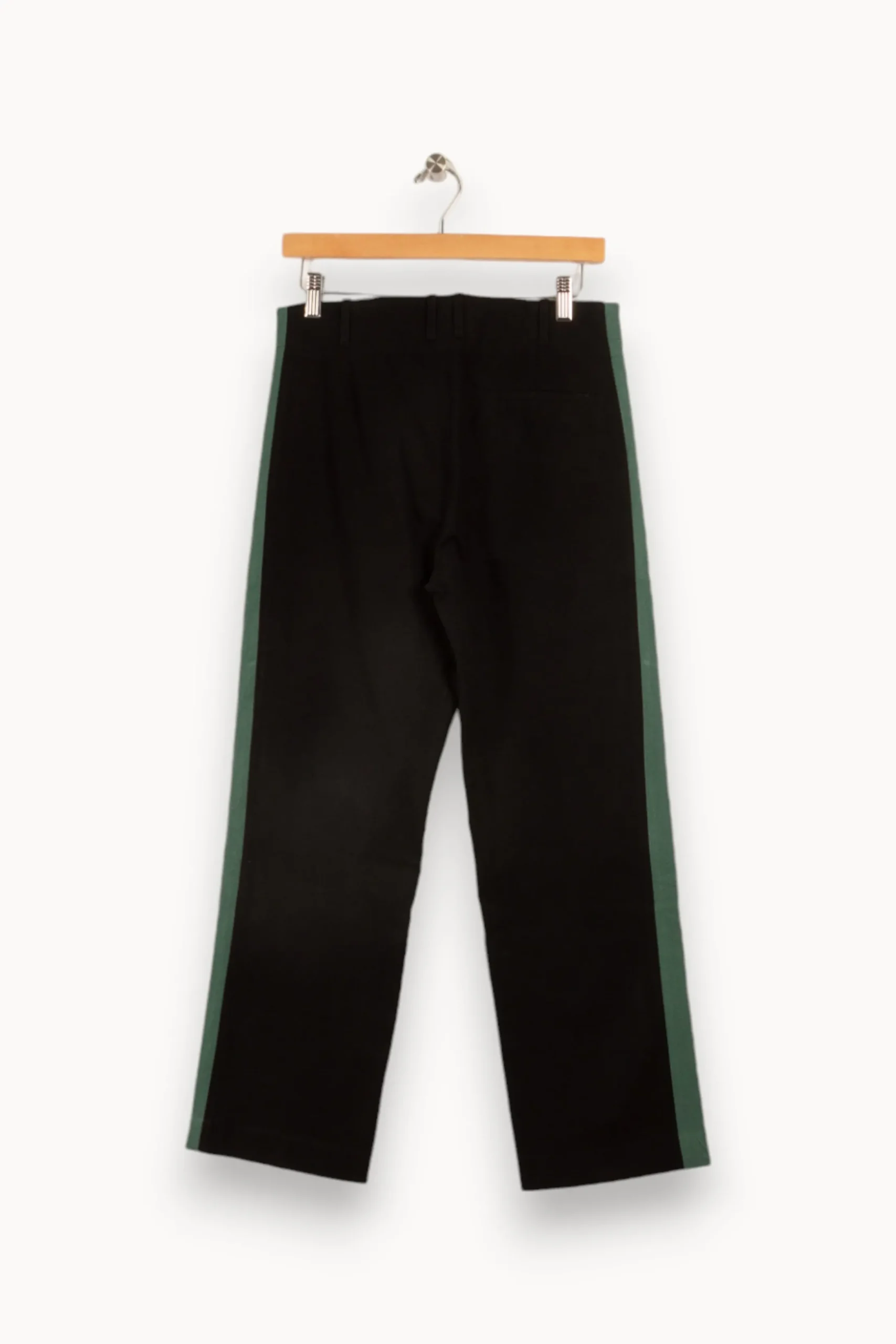Clearance Léon & Harper Pantalon avec bandes vertes - Taille S/36 Noir