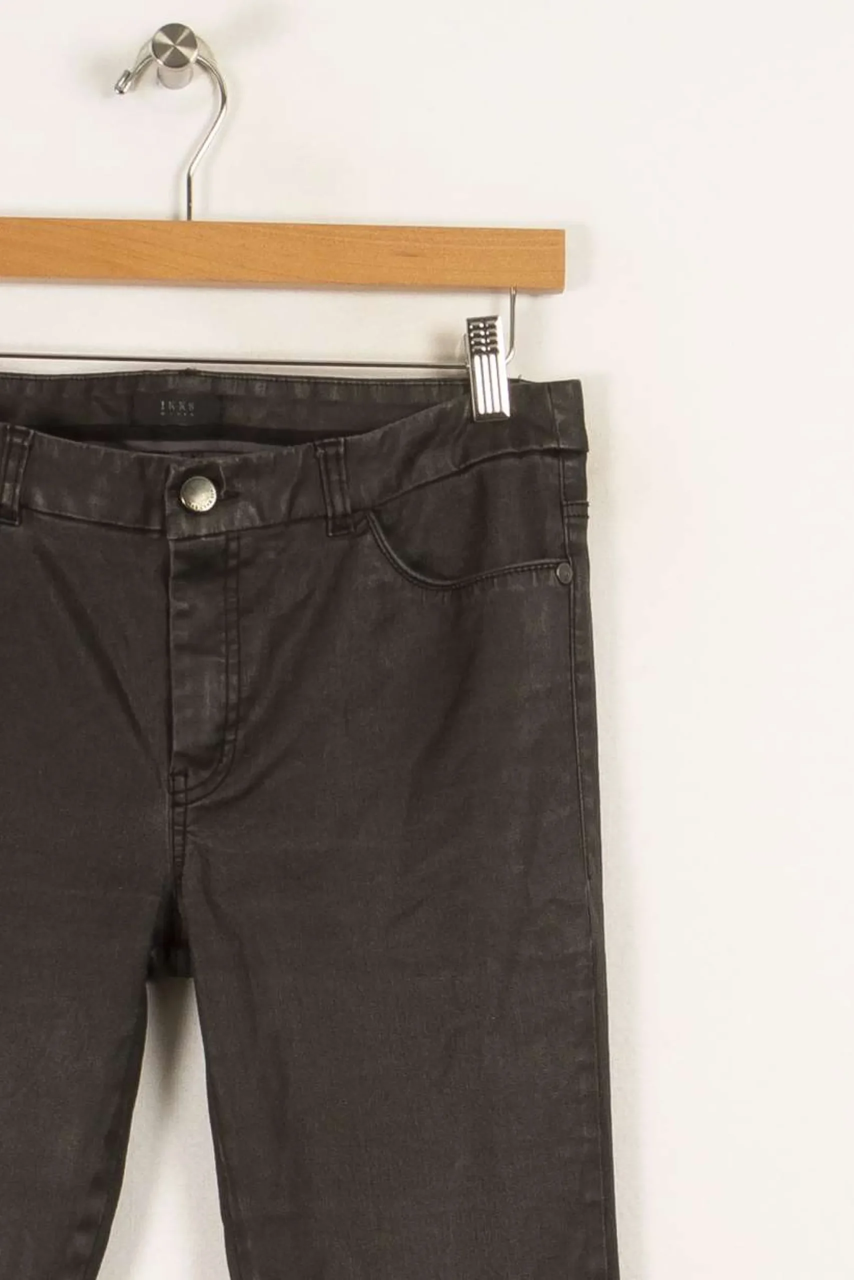 Discount IKKS Pantalon brillant - Taille XL/42 Noir