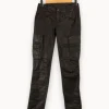 Clearance IKKS Pantalon effet cuir - Taille S/36 Noir
