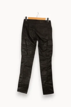 Clearance IKKS Pantalon effet cuir - Taille S/36 Noir