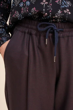 Cheap La Fée Maraboutée Pantalon pied de puce taille élastiquée - 40 Marron