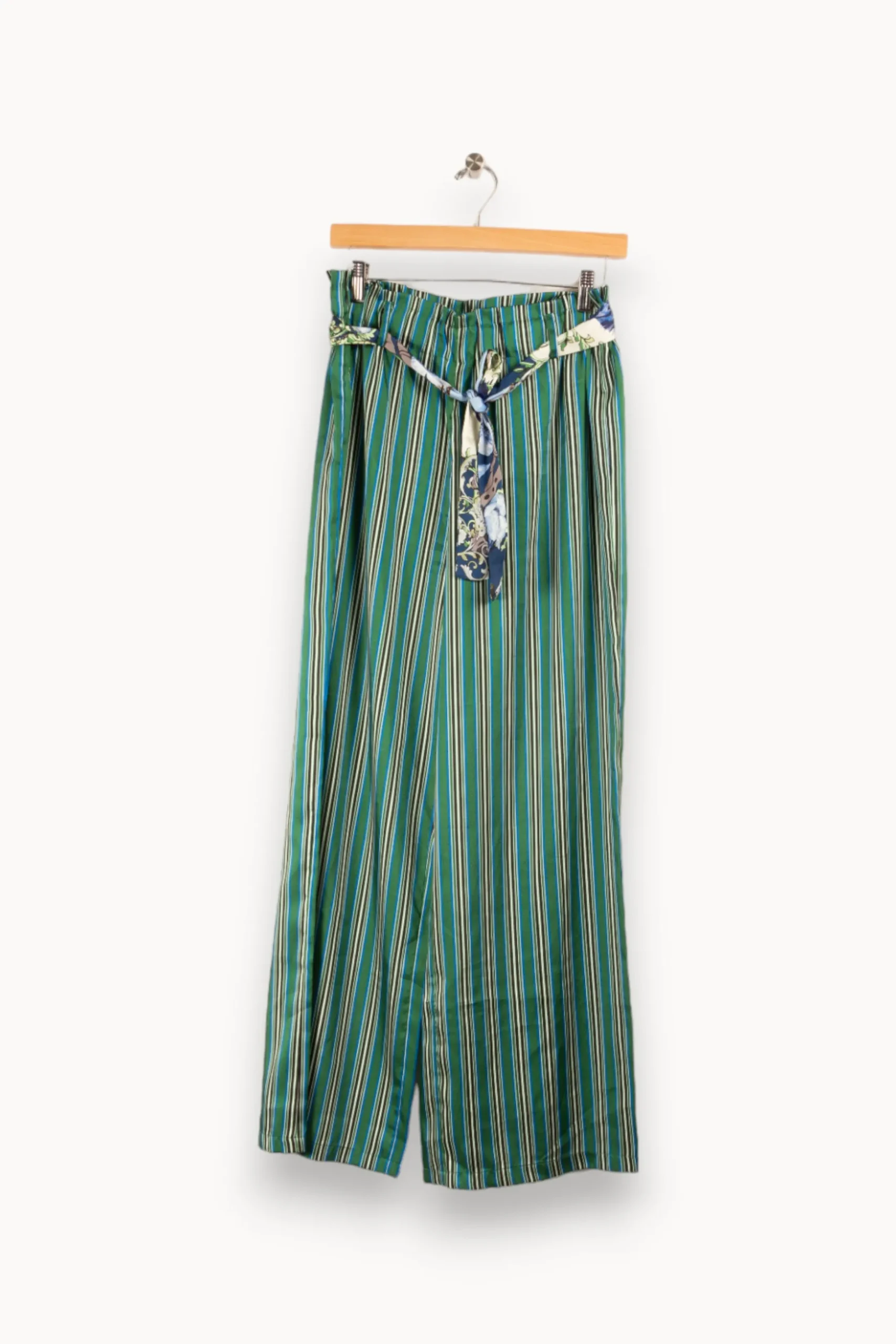 Online La Fée Maraboutée Pantalon rayé - L/40 Vert