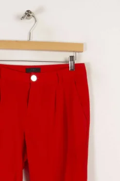 Outlet IKKS Pantalon - Taille XS/34 Rouge