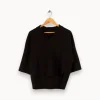 Outlet Caroll Polo sweat - Taille S/36 Noir