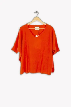 New Absolut Cashmere Poncho - 36 Rouge