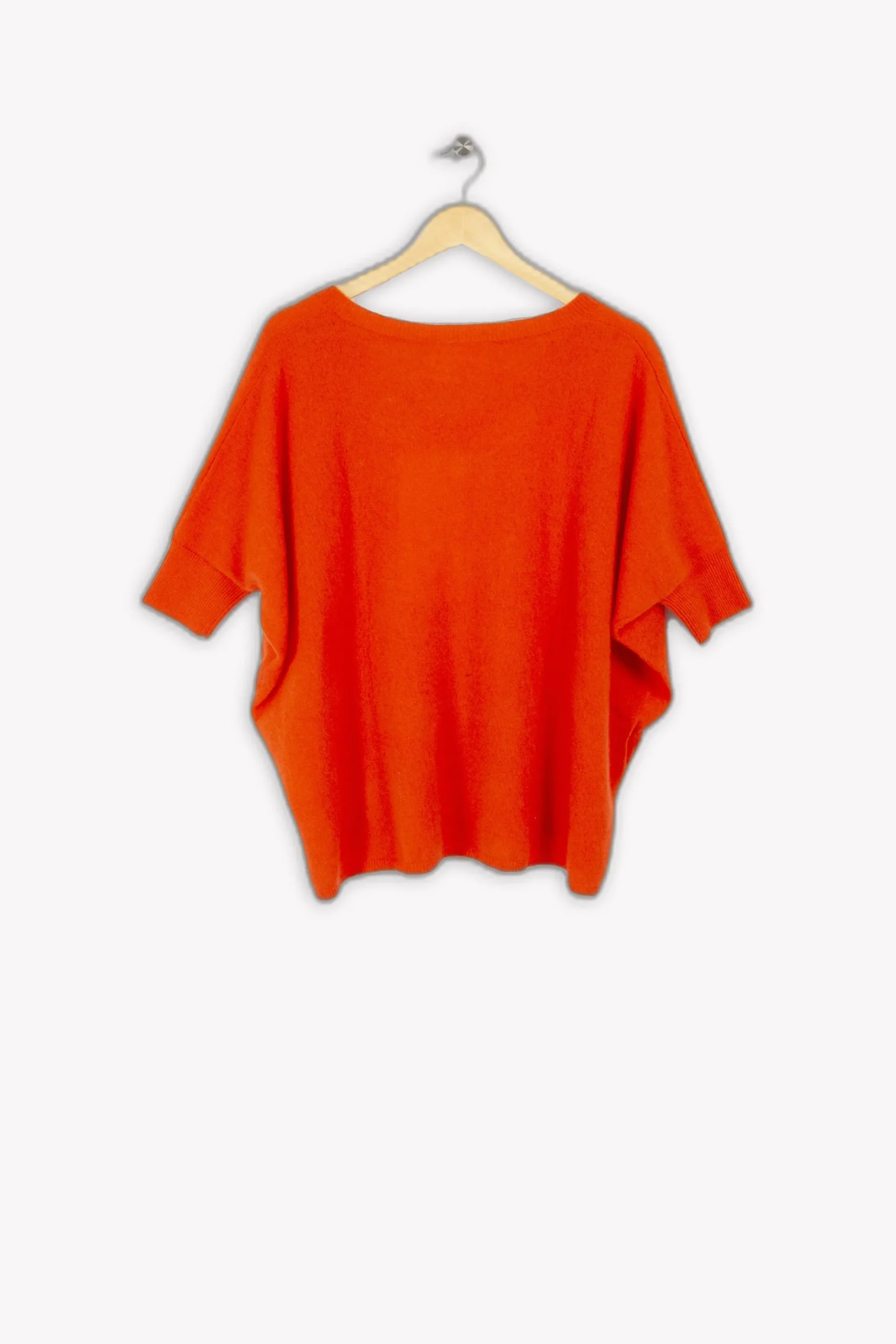 New Absolut Cashmere Poncho - 36 Rouge