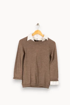 Discount Caroll Pull - S/36 Marron