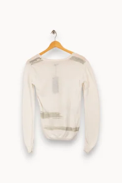 Outlet IKKS Pull - Taille S/36 Blanc
