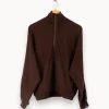 Clearance American Vintage Pull - Taille XS/34 Marron