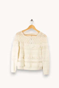 Outlet Sézane Pull - XS/34 Blanc