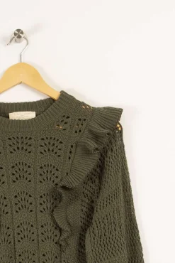 Clearance Sézane Pull - XS/34 Vert