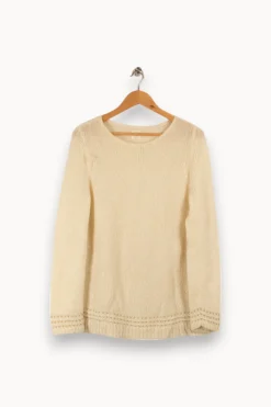 Outlet Des petits hauts Pull - Taille M/38 Blanc
