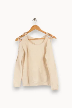 Best ba&sh Pull - Taille M/38 Blanc