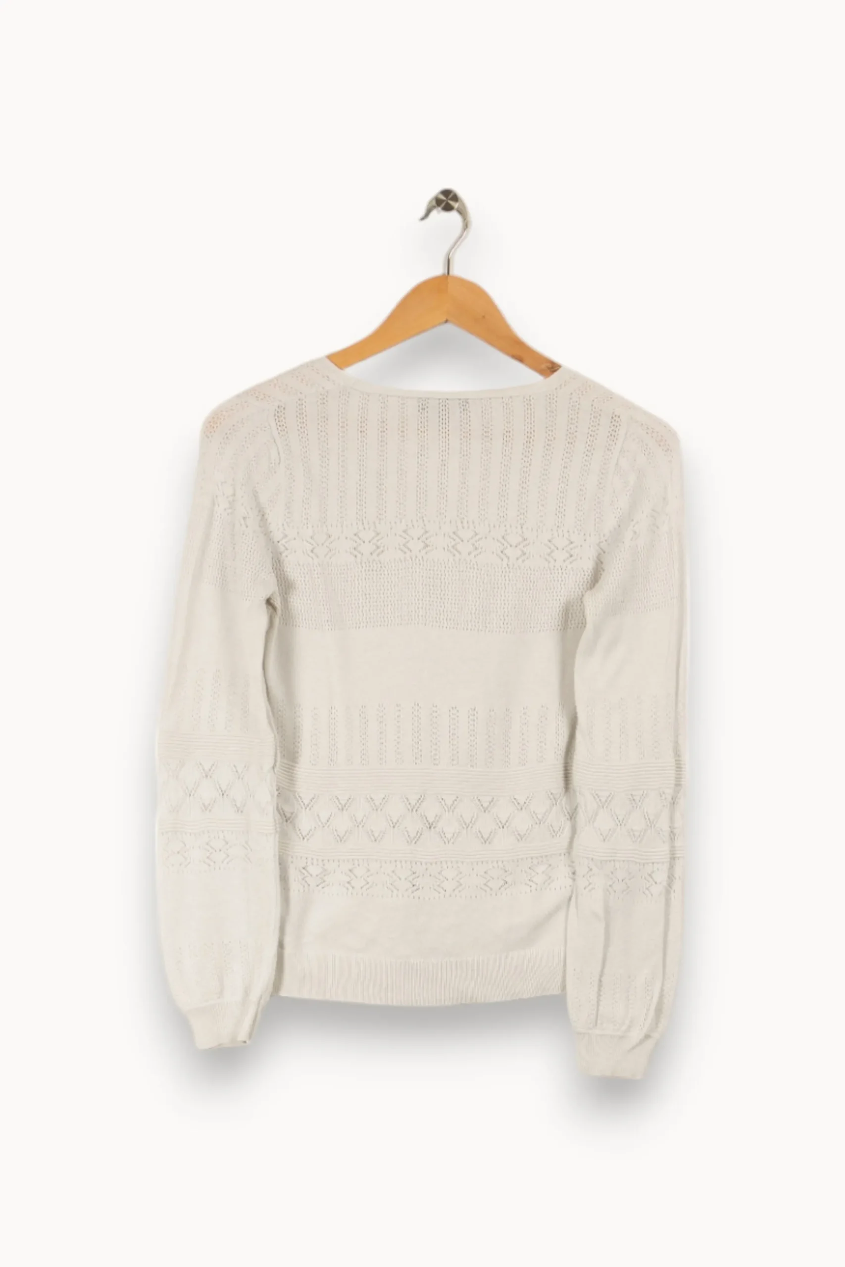 Hot Caroll Pull - Taille XS/34 Blanc