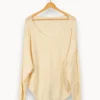 Hot American Vintage Pull cassé - Taille L/40 Blanc