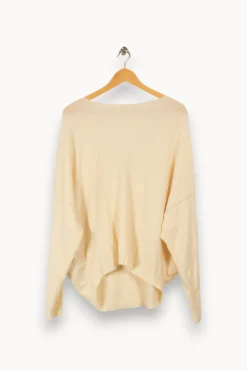Hot American Vintage Pull cassé - Taille L/40 Blanc